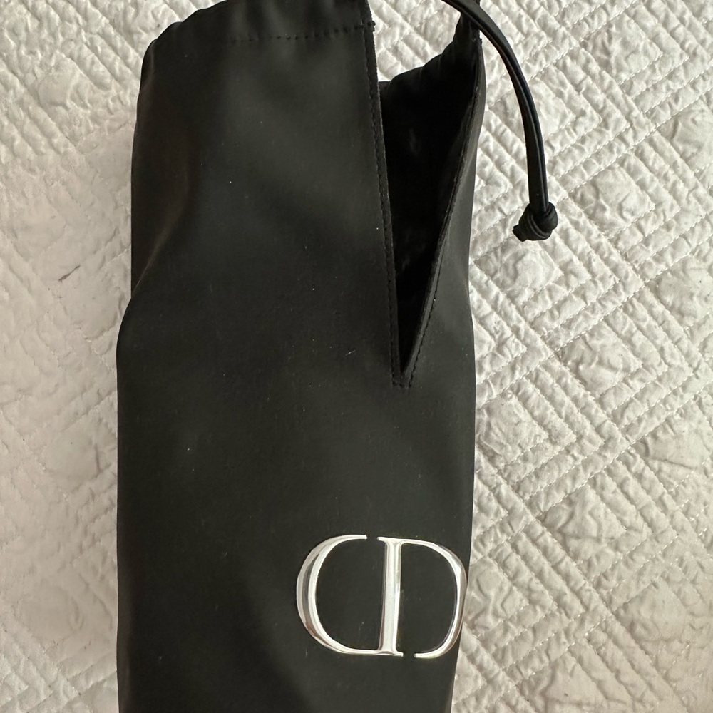 Christian Dior Beauty Black Drawstring Pouch